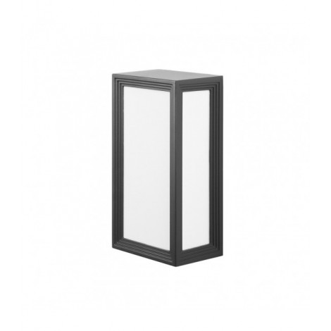 Applique murale Thomas Polycarbonate,aluminium Gris urbain 12 Cm|Appliques murales|Luminaire Center