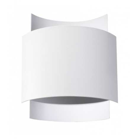 Applique murale Impact Acier blanc 1 ampoule 11cm|Appliques murales|Luminaire Center