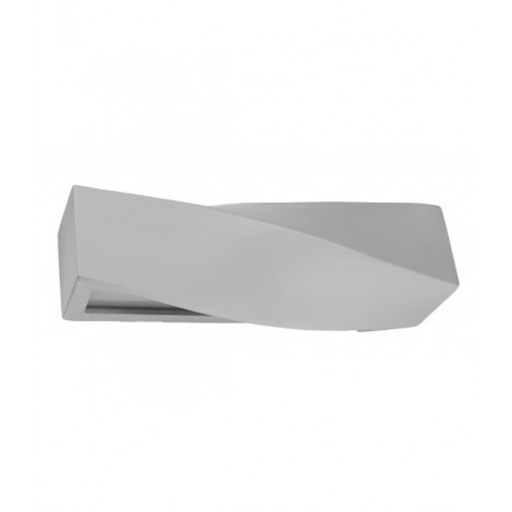 Applique murale Sigma Verre,céramique Gris 1 ampoule 15cm|Appliques murales|Luminaire Center