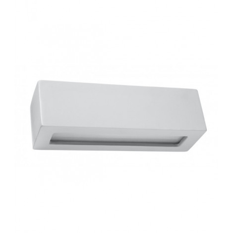 Applique murale Vega Verre,céramique Gris 1 ampoule 9,5cm|Appliques murales|Luminaire Center