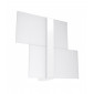 Applique murale Massimo Wall Verre,acier blanc 2 ampoules 28cm|Appliques murales|Luminaire Center