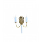 Applique murale Eden Laiton poli 2 ampoules 16cm|Appliques murales|Luminaire Center