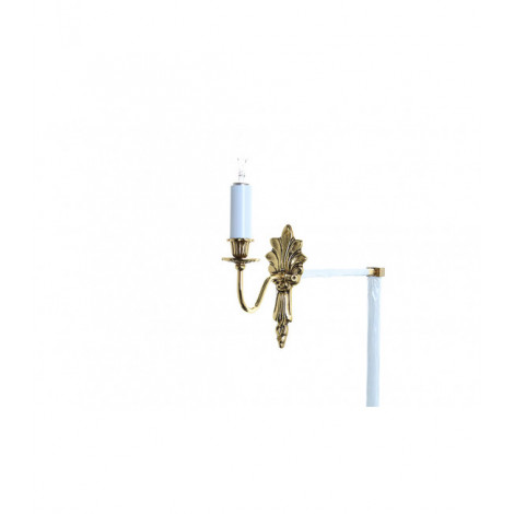 Applique murale Goodwood Bougie Laiton 1 ampoule 22,5cm|Appliques murales|Luminaire Center