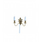 Applique murale Dauphine Laiton poli 2 ampoules 19cm|Appliques murales|Luminaire Center
