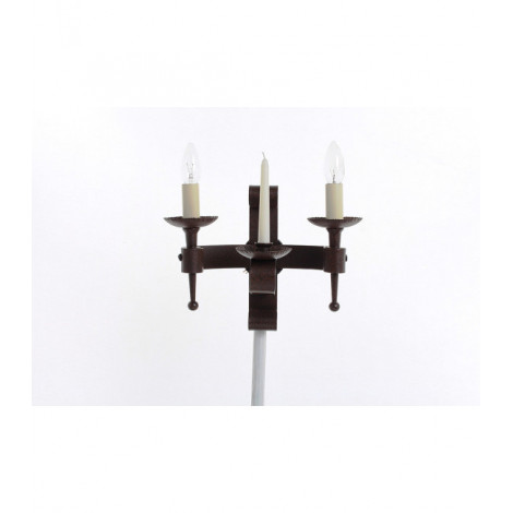 Applique murale Refectory Fer Vielli 2 ampoules 25,5cm|Appliques murales|Luminaire Center