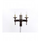 Applique murale Refectory Fer Vielli 2 ampoules 25,5cm|Appliques murales|Luminaire Center