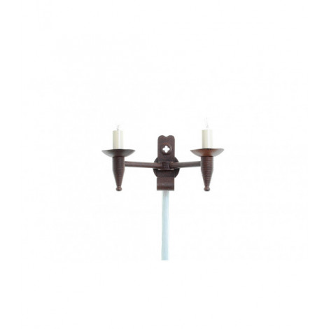Applique murale Cromwell Bougie vieille 2 ampoules 17cm|Appliques murales|Luminaire Center