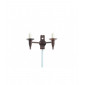 Applique murale Cromwell Bougie vieille 2 ampoules 17cm|Appliques murales|Luminaire Center
