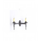 Applique murale Wentworth Noir,bronze 2 ampoules 22cm|Appliques murales|Luminaire Center