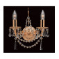 Applique murale Stuttgart Or 2 ampoules 28cm|Appliques murales|Luminaire Center