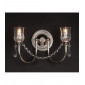 Applique murale Tulip Nickel 2 ampoules 24cm|Appliques murales|Luminaire Center