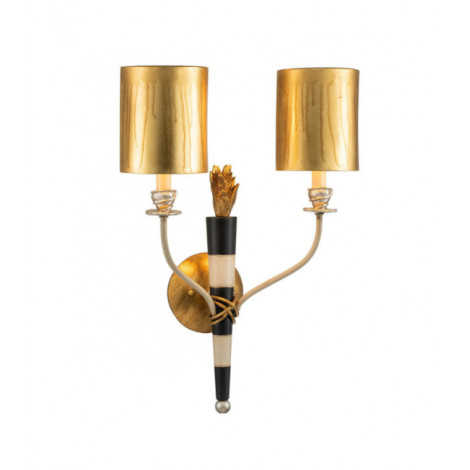 Applique murale Flambeau Noir,Or|Appliques murales|Luminaire Center