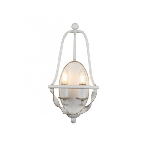 Applique murale Quoizel Acier Blanc vieilli|Appliques murales|Luminaire Center