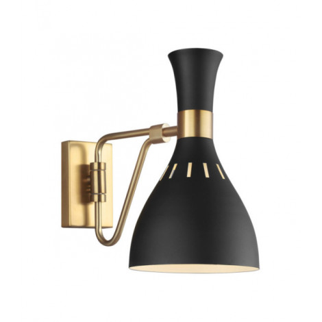 Applique murale Joan Acier Noir minuit / Laiton bruni|Appliques murales|Luminaire Center