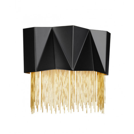 Applique murale Zuma Acier Noir satiné/or|Appliques murales|Luminaire Center