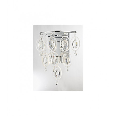 Applique murale Estella Verre,cristal,alliage métallique Chrome|Appliques murales|Luminaire Center