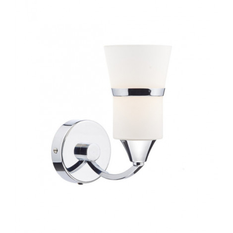 Applique murale Dublin Chrome poli, verre opale|Appliques murales|Luminaire Center