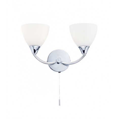 Applique murale Watson Chrome poli, verre opale|Appliques murales|Luminaire Center