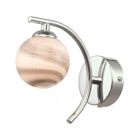 Applique murale Atiya Chrome poli, verre|Appliques murales|Luminaire Center