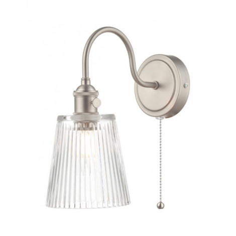 Applique murale Hadano Verre nervuré, chrome antique|Appliques murales|Luminaire Center