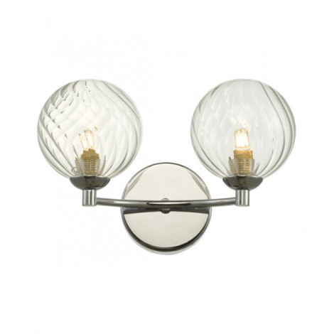 Applique murale Izzy Chrome poli, verre|Appliques murales|Luminaire Center