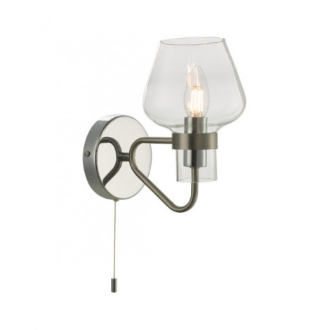 Applique murale Keta Chrome satiné,Verre|Appliques murales|Luminaire Center