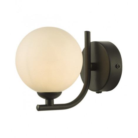 Applique murale Cradle Noir satiné, verre opale|Appliques murales|Luminaire Center