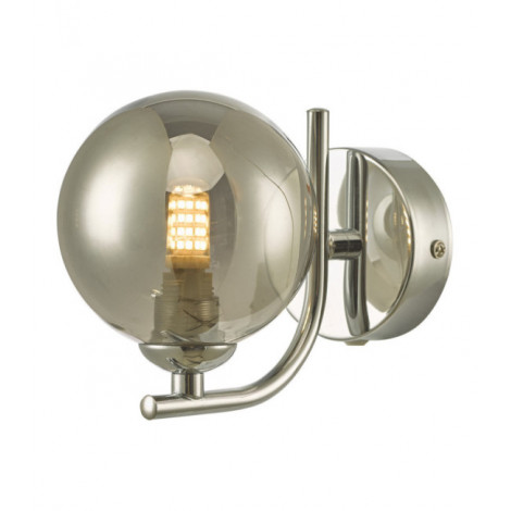 Applique murale Cradle Chrome poli, verre fumé|Appliques murales|Luminaire Center