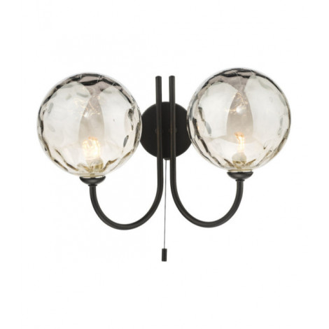 Applique murale Jared Verre fumé, noir mat|Appliques murales|Luminaire Center