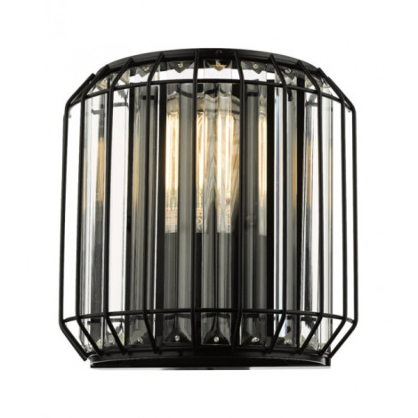 Applique murale Naeva Cristal, noir mat|Appliques murales|Luminaire Center