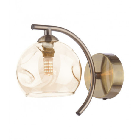 Applique murale Nakita Laiton antique, verre à champagne|Appliques murales|Luminaire Center