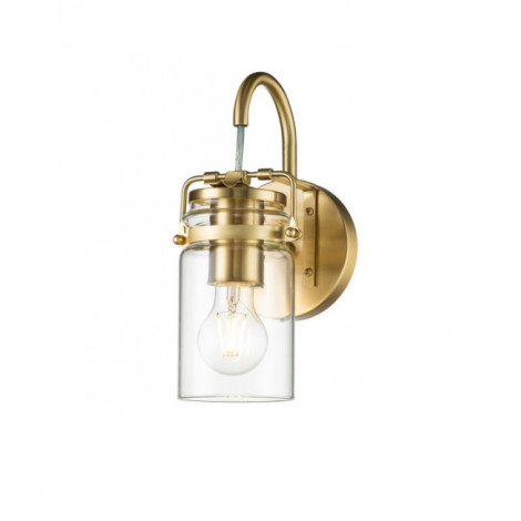 Applique murale Kichler Verre transparent,acier Laiton brossé|Appliques murales|Luminaire Center