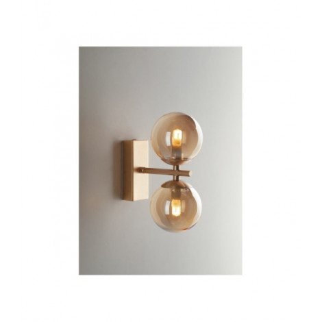 Applique murale Honey Laiton satiné avec diffuseurs de champagne|Appliques murales|Luminaire Center