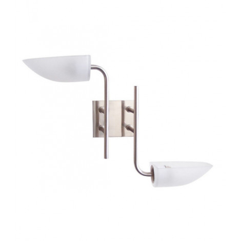 Applique murale Udine Blanc givré, chrome satiné|Appliques murales|Luminaire Center