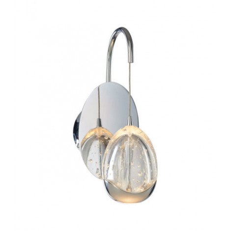 Applique murale Huelto Acrylique,acier,aluminium Chrome|Appliques murales|Luminaire Center