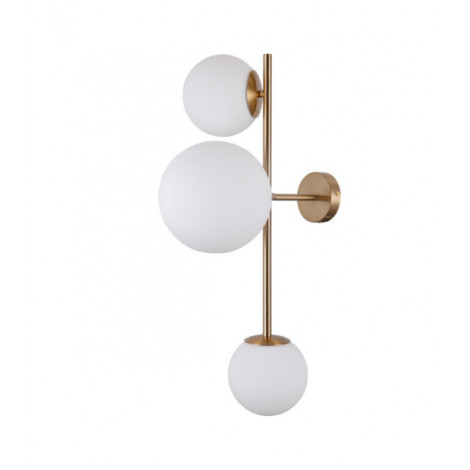 Applique murale Vailante Verre,acier,aluminium Miel Laiton|Appliques murales|Luminaire Center