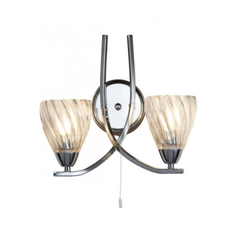 Applique murale Ascona Verre,Métal Chrome, clair|Appliques murales|Luminaire Center