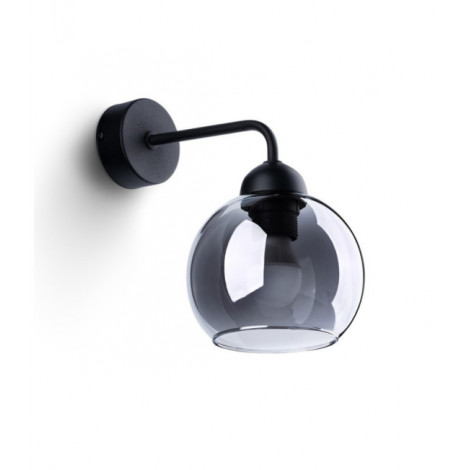 Applique murale Alino Acier,Verre Noir|Appliques murales|Luminaire Center