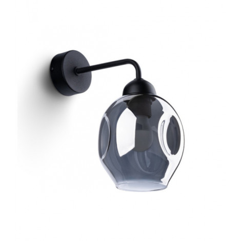 Applique murale Fillan Acier,Verre Noir|Appliques murales|Luminaire Center