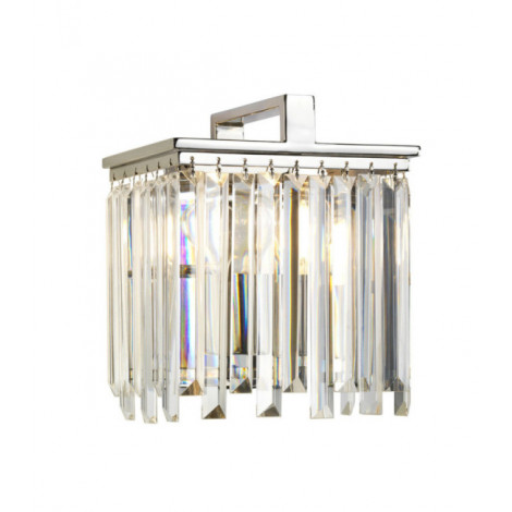 Applique murale Aries Acier Nickelé poli avec cristaux de verre K5|Appliques murales|Luminaire Center