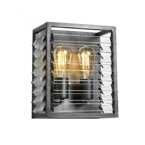 Applique murale Louvre Verre,Acier Finition peinture bronze à canon|Appliques murales|Luminaire Center