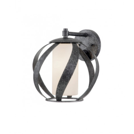 Applique murale Quoizel Acier,verre dépoli opale Vieux Noir|Appliques murales|Luminaire Center