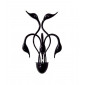 Applique murale Swan Alliage métallique Noir|Appliques murales|Luminaire Center