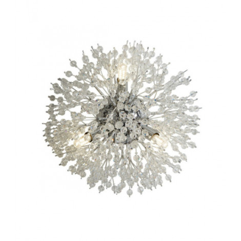 Applique murale Sunburst Acier doux,verre Clair, chromé|Appliques murales|Luminaire Center