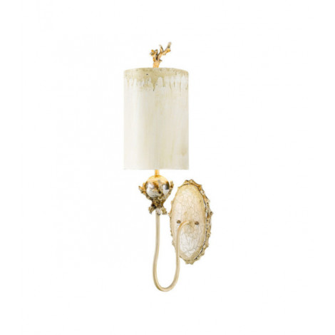 Applique murale Trellis Acier Mastic, Feuille d'Argent|Appliques murales|Luminaire Center