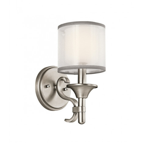 Applique murale Lacey Verre Opale Étain antique|Appliques murales|Luminaire Center