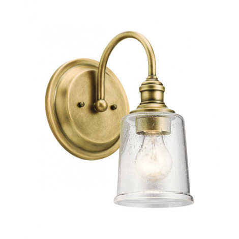 Applique murale Waverly Verre ensemencé Laiton naturel|Appliques murales|Luminaire Center