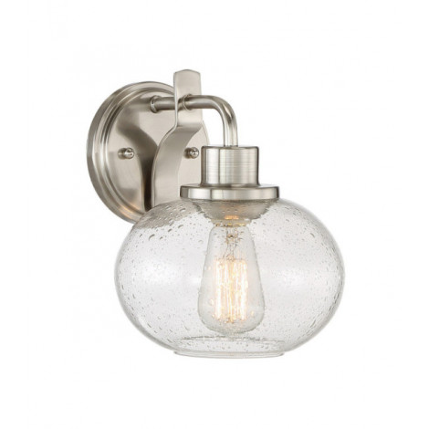 Applique murale Trilogy Verre ensemencé Nickel brossé|Appliques murales|Luminaire Center