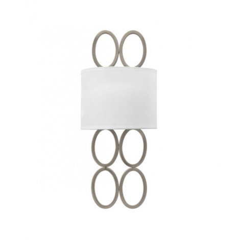 Applique murale Hinkley Acier,Lin Blanc Nickel brossé|Appliques murales|Luminaire Center