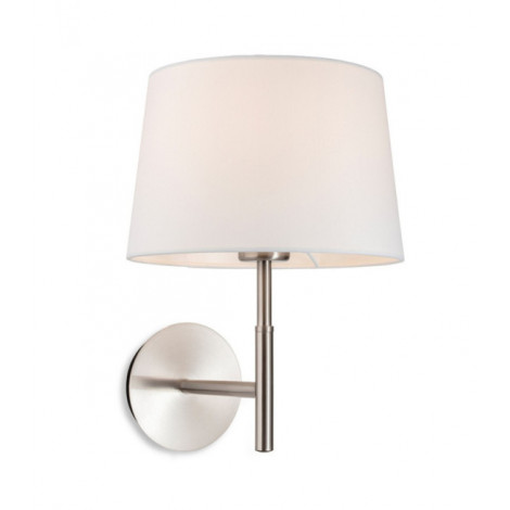 Applique murale Seymour Acier brossé avec teinte crème|Appliques murales|Luminaire Center